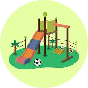 Logo d'une aire de jeux pour les enfants