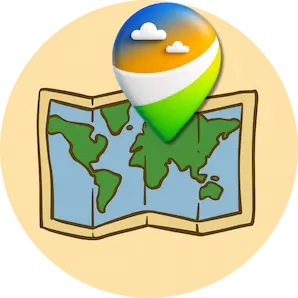 Logo de la carte interactive des aires de jeux pour enfants