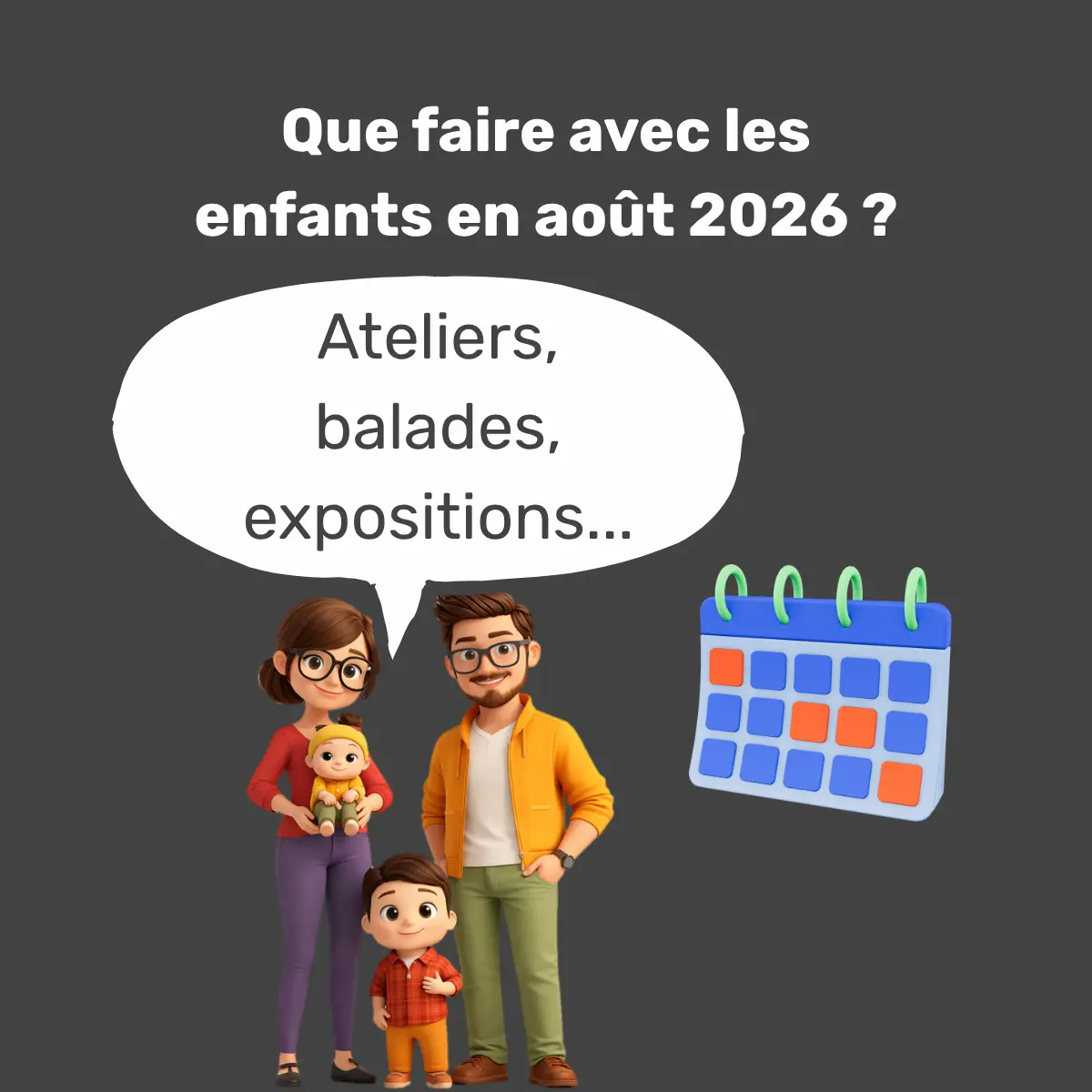 Famille profitant d'une sortie avec enfants à Bordeaux pendant le mois d'août 2026