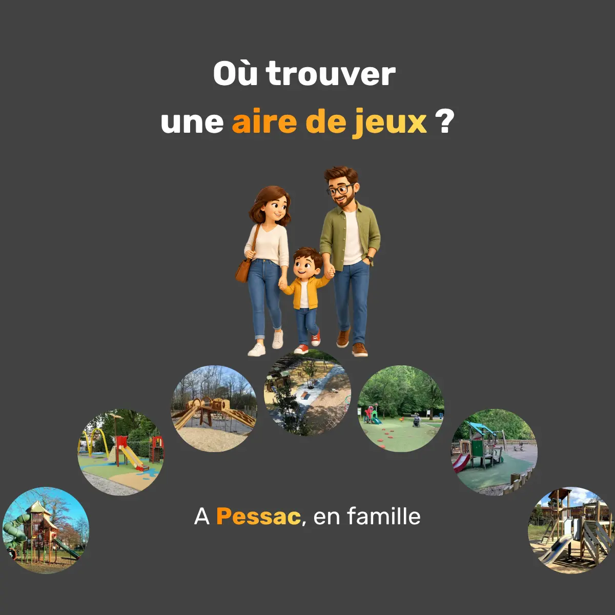aire de jeux à Pessac pour une sortie avec des enfants