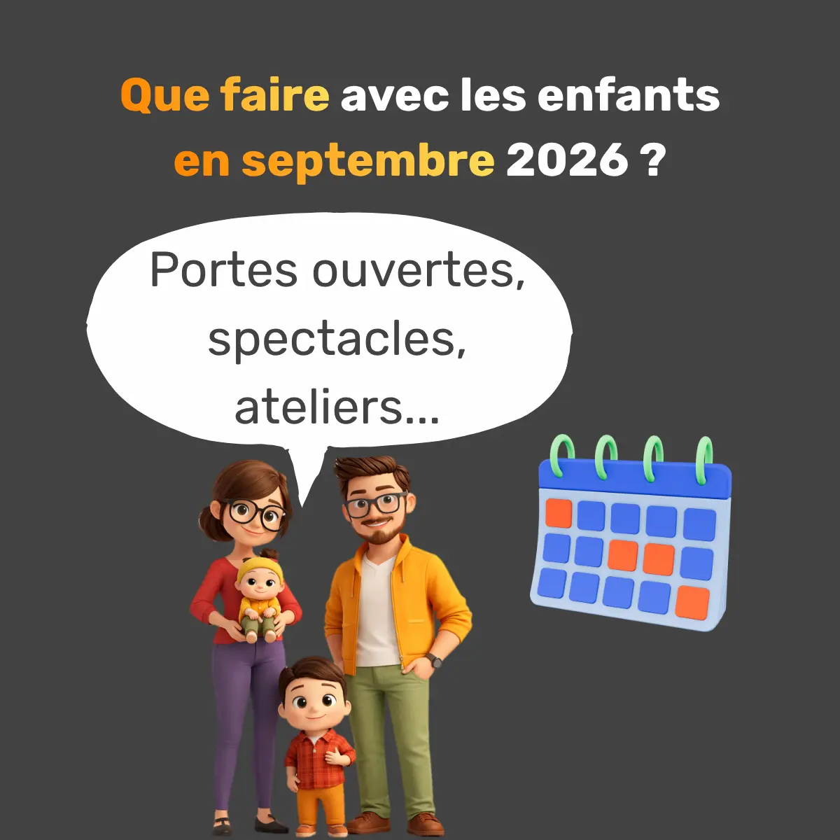 Famille participant à un événement avec enfants à Bordeaux en septembre 2026