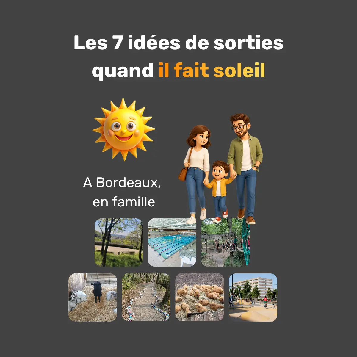 famille profitant d’une sortie en plein air à Bordeaux