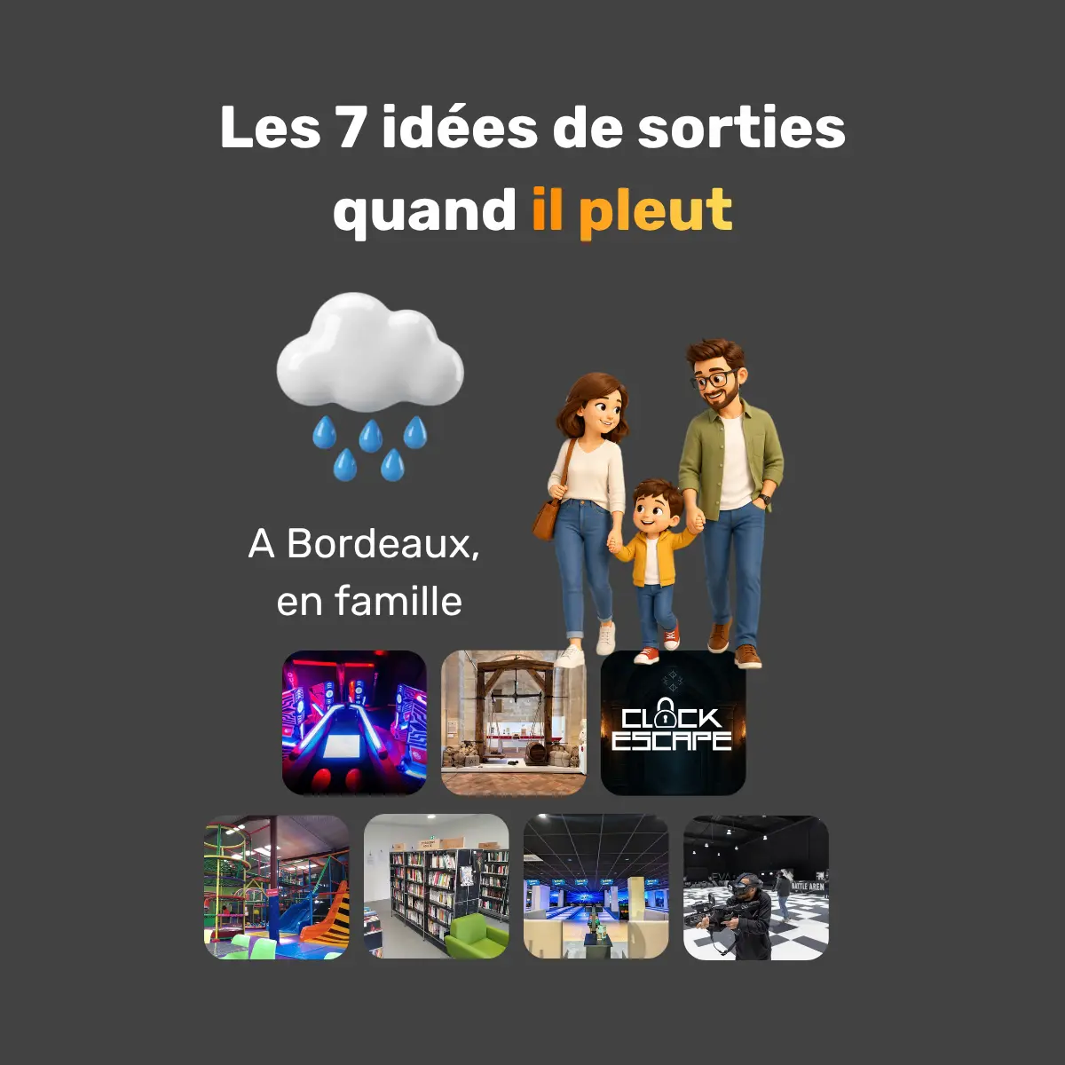 activités en intérieur à Bordeaux avec des enfants quand il pleut