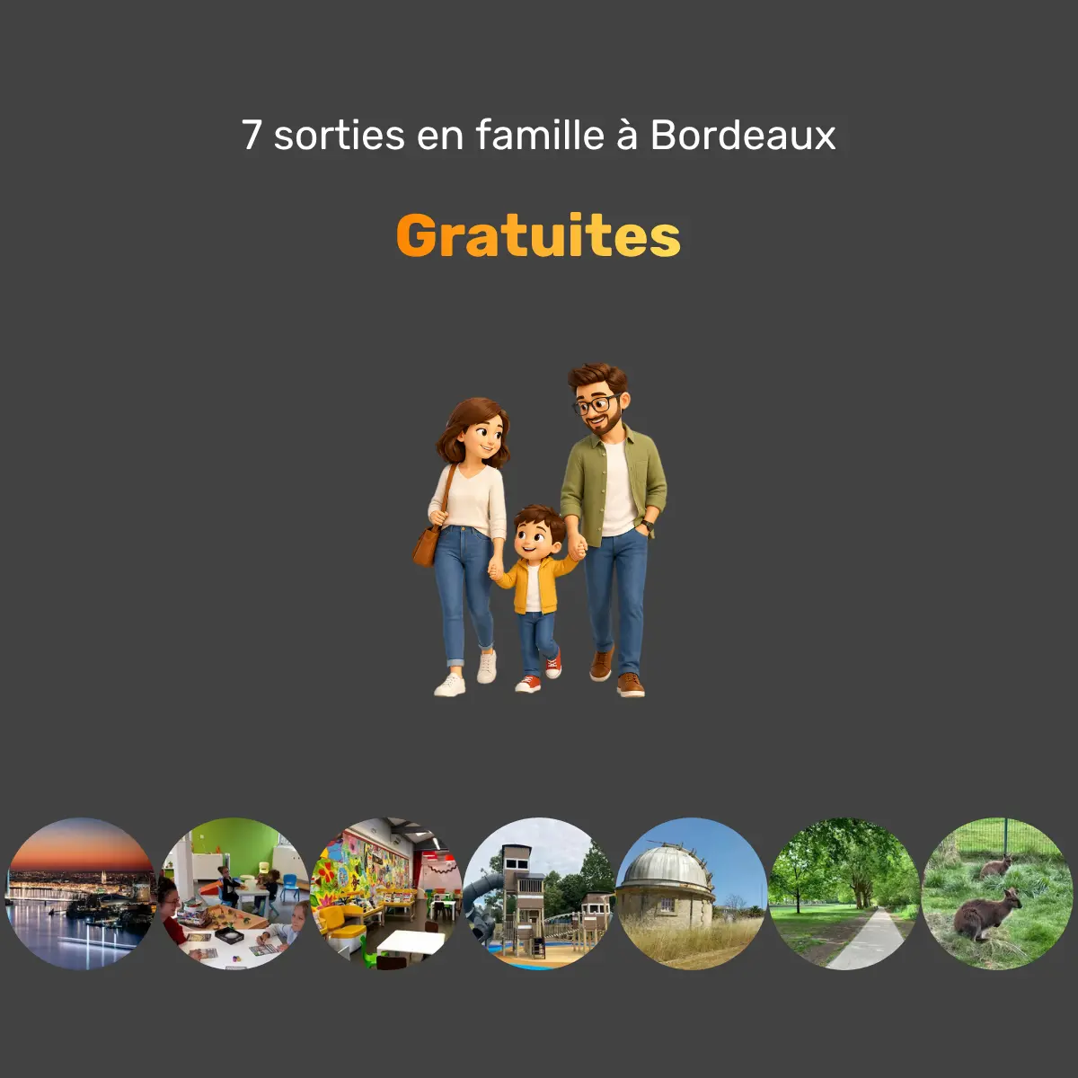 famille profitant d’une activité gratuite à Bordeaux avec des enfants
