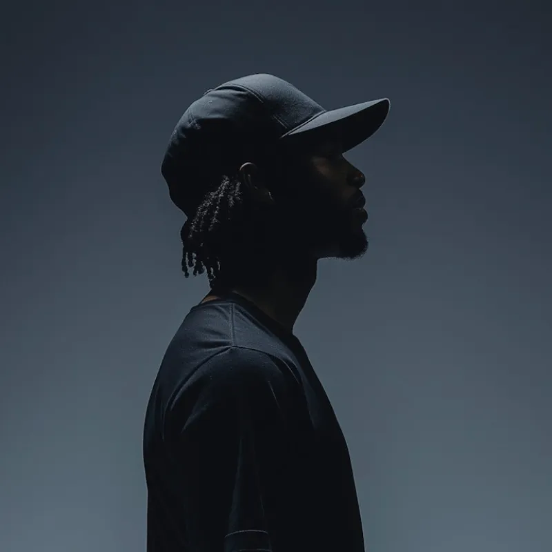 A man with dreadlocks wearing a hat.