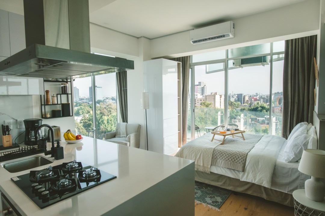 Icon 803 – Chic Loft w/ AC, Walkable Area — La Roma, CDMX