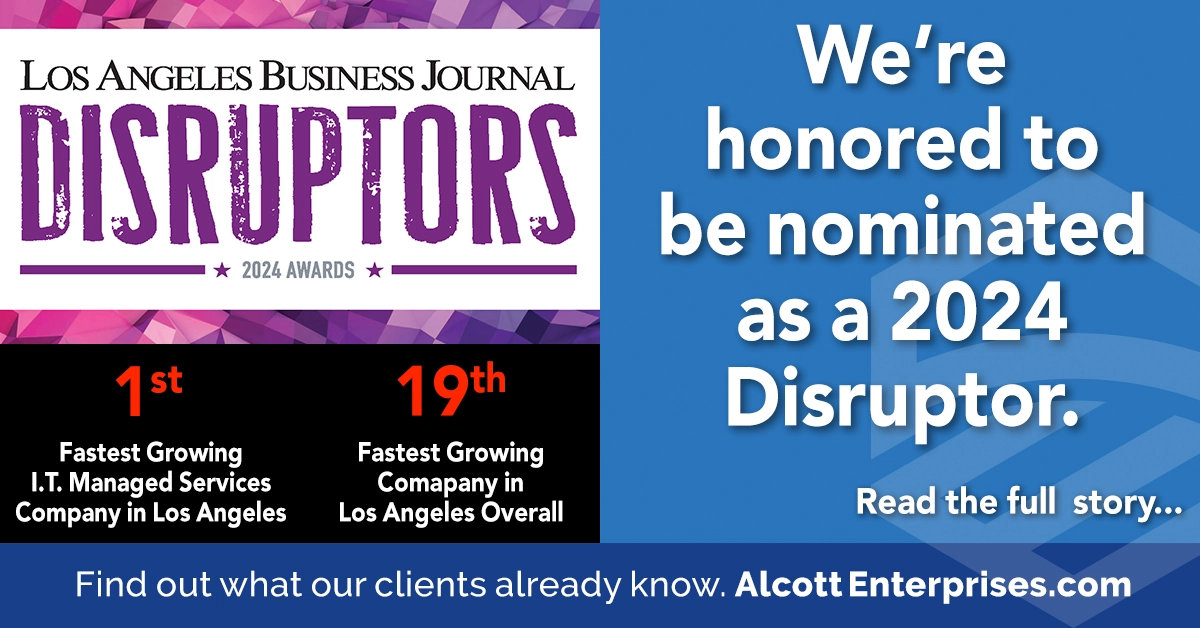 Alcott Enterprises Nominated as a 2024 Disruptor