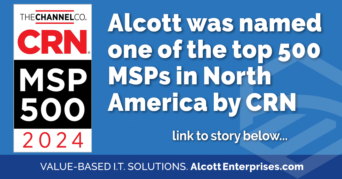 Alcott Enterprises Recognized on CRN’s 2024 MSP 500 List