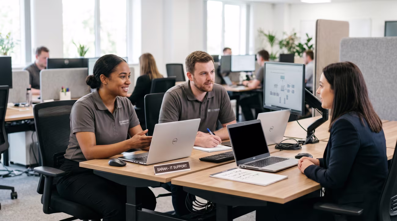 Outsourced help desk support team