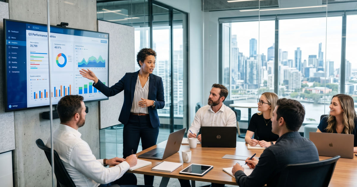 IT management consultant team discussion