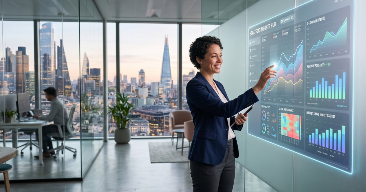 Fractional CIO analyzing strategic data