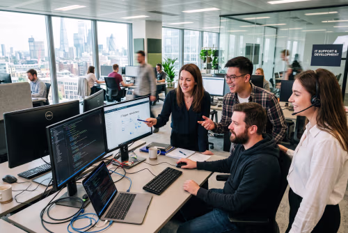 Proactive IT Operations team collaborating