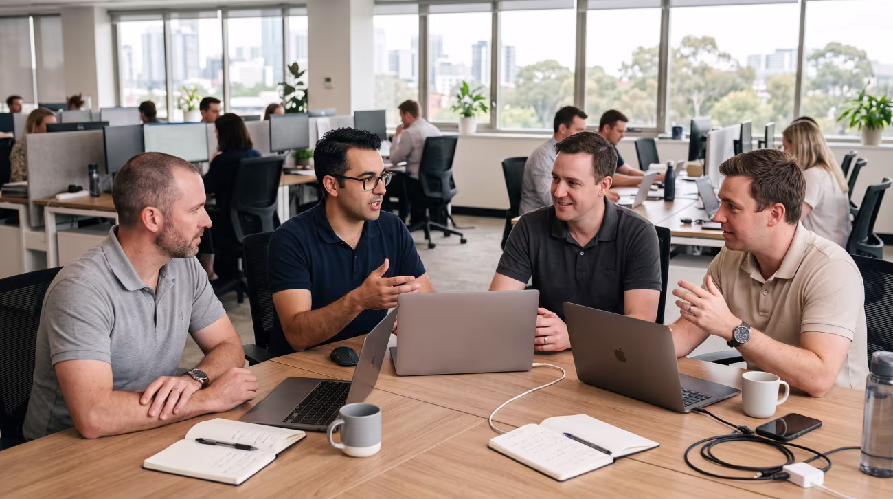 Proactive IT Operations team meeting