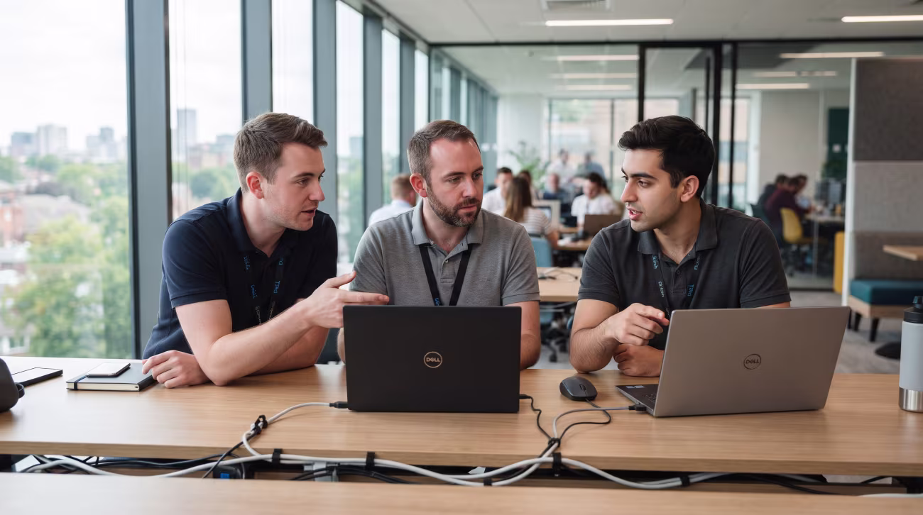 Proactive IT operations team discussion