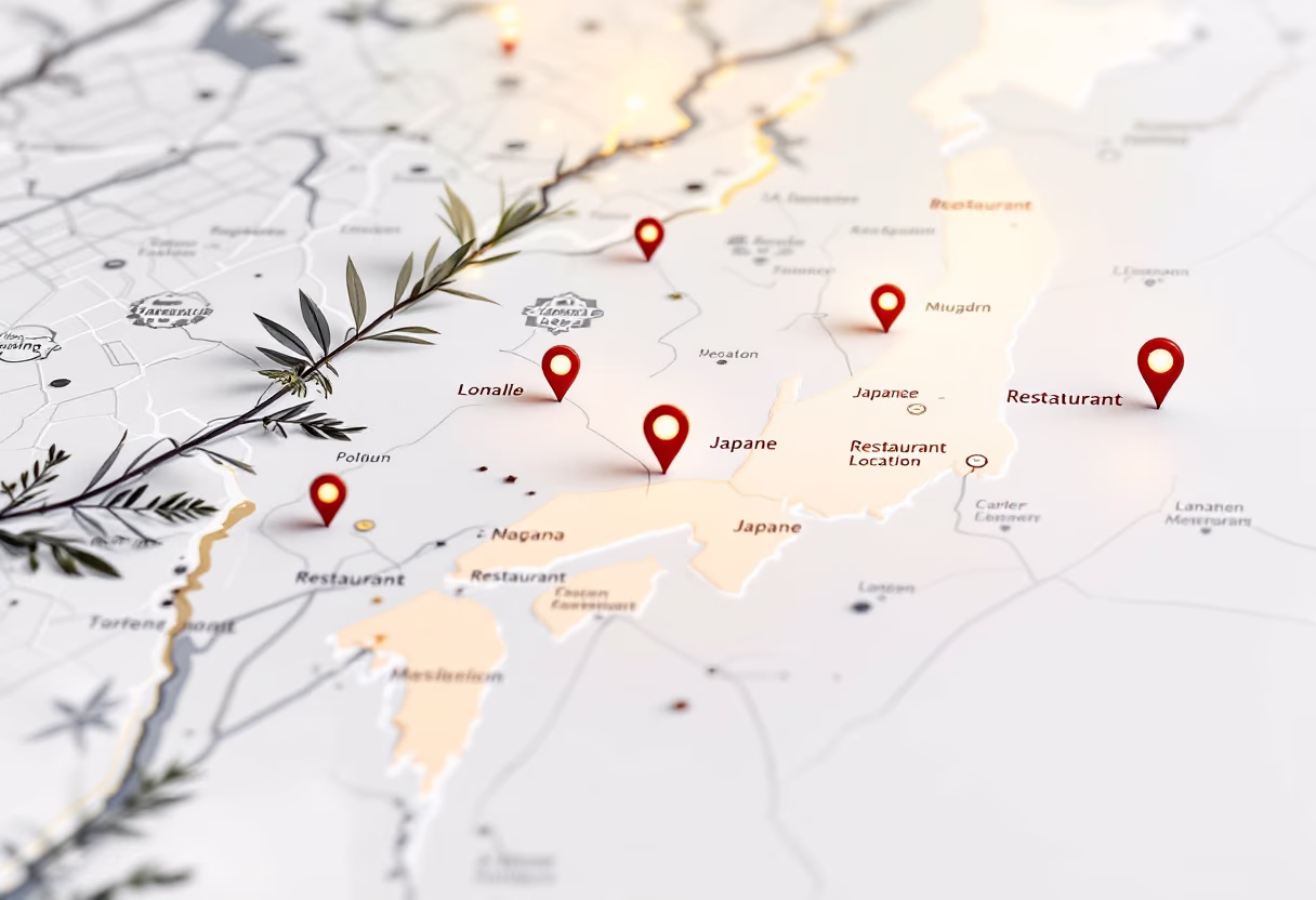 [background image] image of contact on the map (for a japanese restaurant)