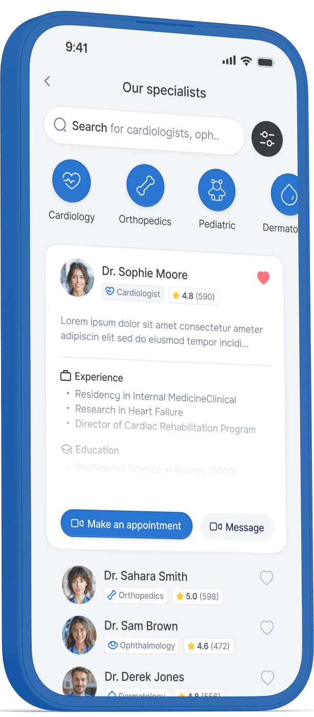 Our Specialists Image - Telemedicine X Webflow Template
