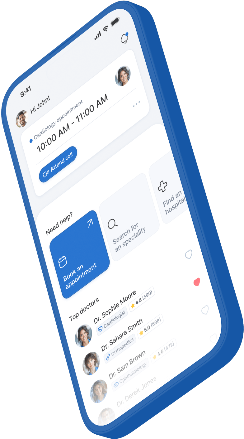 Cellphone Image 01 - Telemedicine X Webflow Template