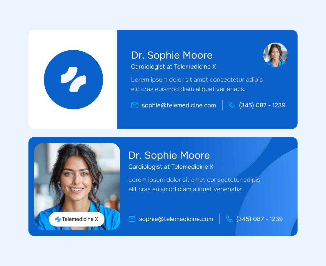 Telemedicine X - Email Signature - Telemedicine Hospital Weflow Template
