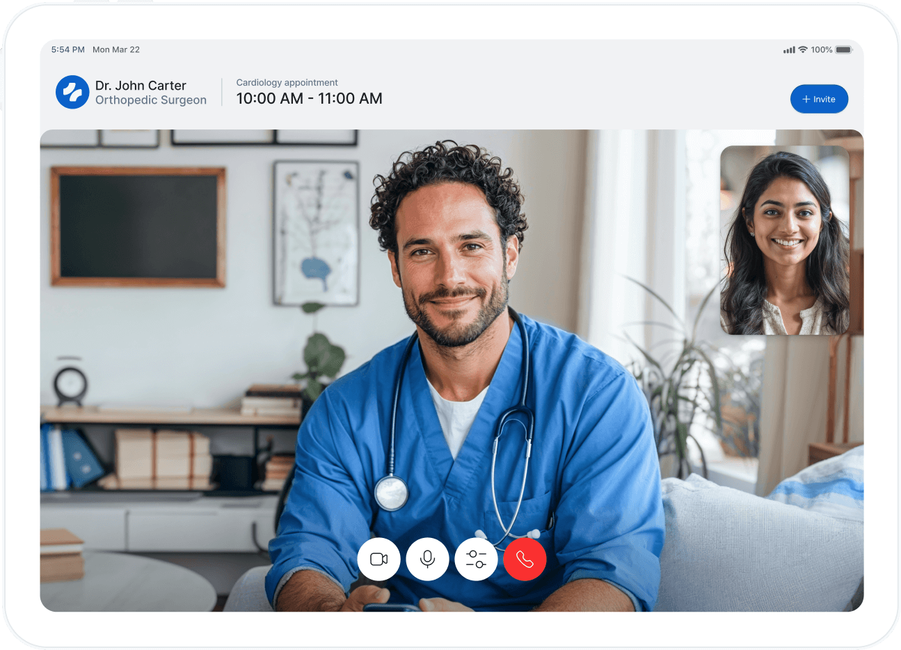 Tablet Image - Telemedicine X Webflow Template