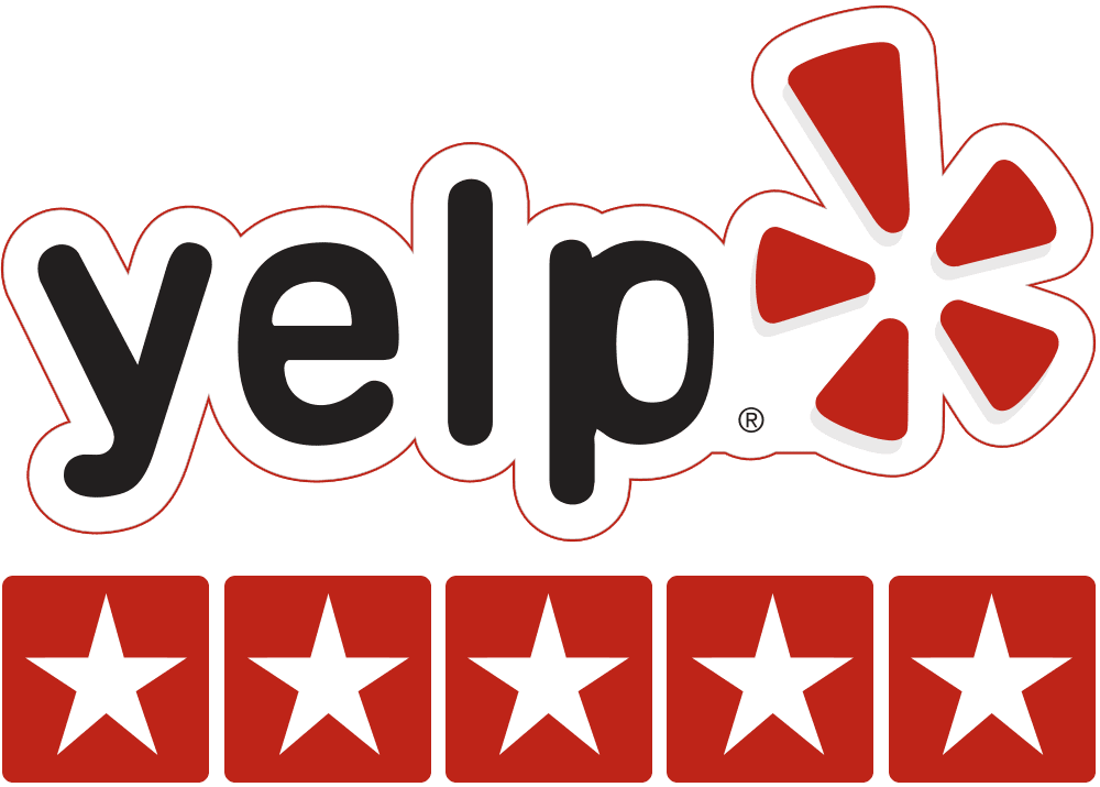 5.0 yelp review badge