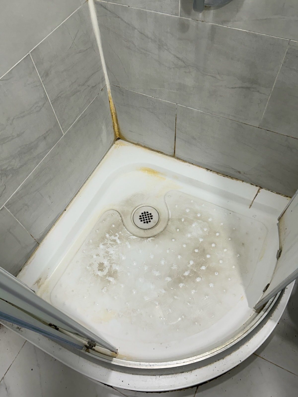 Before photo of shower
