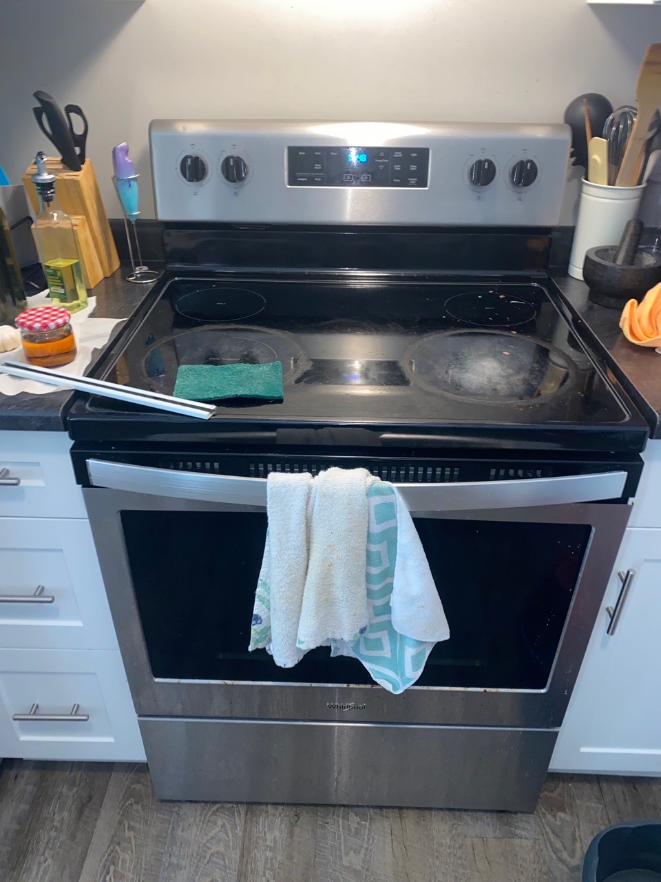 Before photo of kitchen cleaning