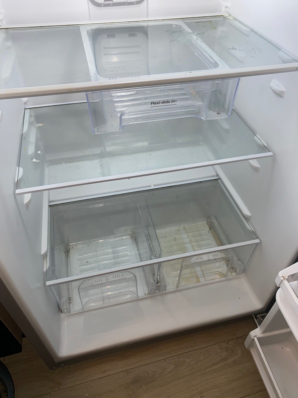 Befor photo of inside fridge cleaning