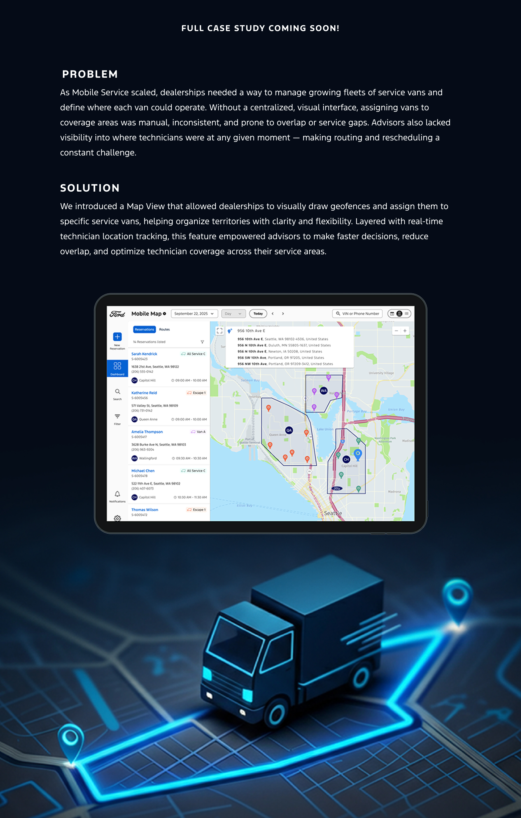 Temporary placement for Mobile Service GeoFences case study.