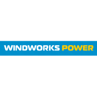 Windworks Power logo with 'WINDWORKS' in white and 'POWER' in yellow on a blue background.