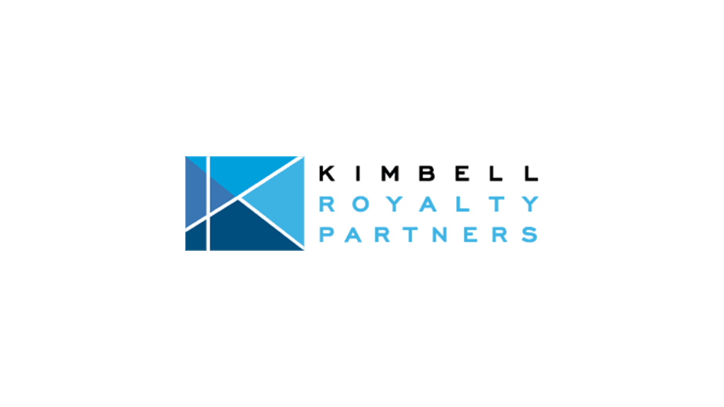 Kimbell Royalty Partners logo with geometric blue shapes forming a stylized K next to the company name.