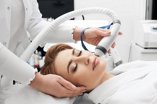 Radio frequency skin tightening reverses aging skin.