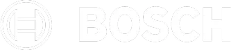 Bosch logo with classic red wordmark and mechanical emblem—symbolizing engineering trust and quality, foundational principles that drive the Purus installation process.