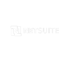 The netsuite logo on a black background.