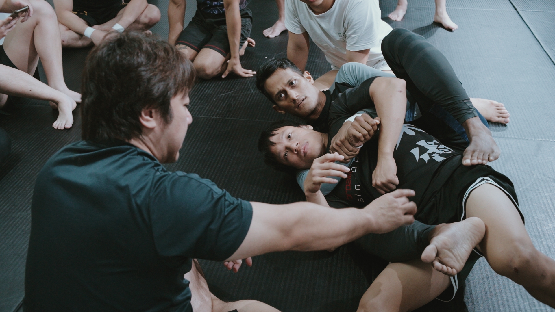image of drumming class in session