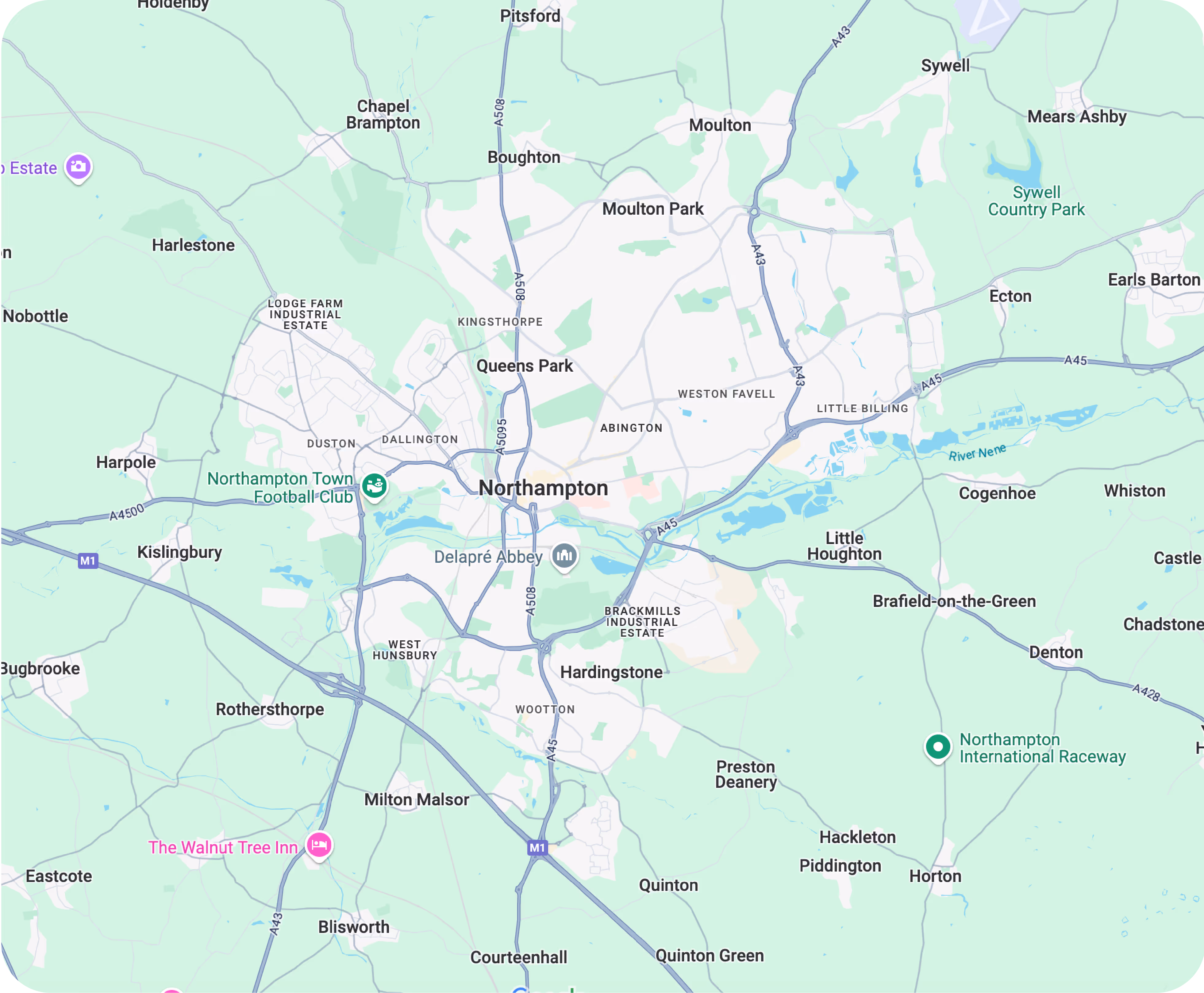 Northampton Map