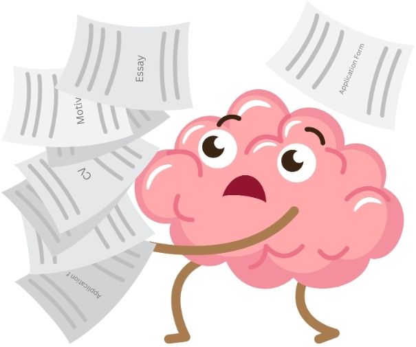 Overwhelmed student brain struggling with scholarship documents – Schology Blog