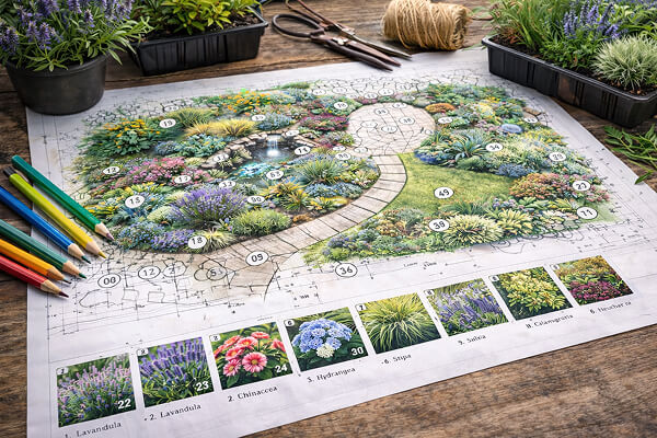 image of passengers checking map