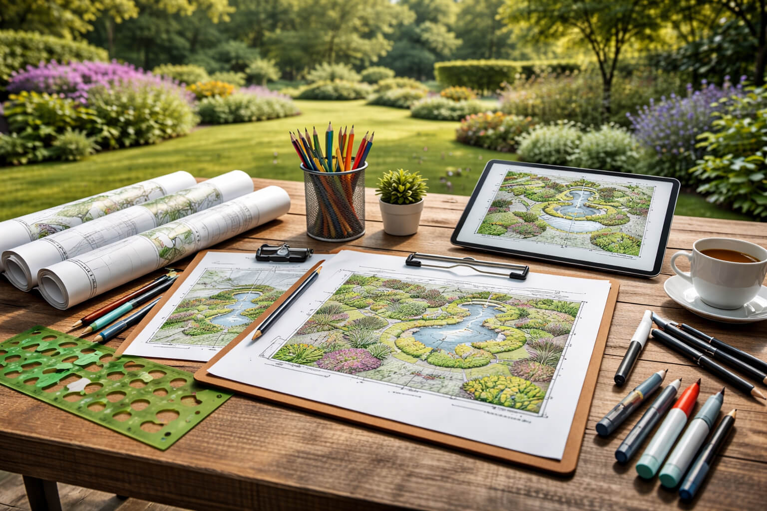 [background image] image of themed areas (for an amusement park)