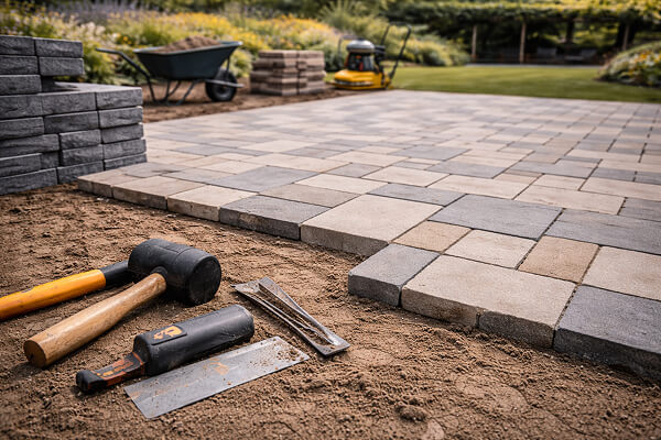 image of a completed backyard project