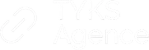 Logo de l'agence (le lien) et nom de l'agence (TYKS Agence) 