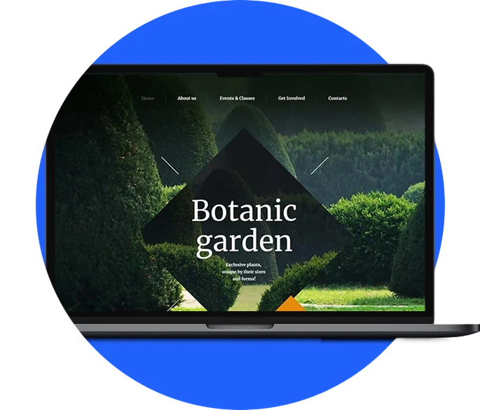 Mockup d'un pc portable avec un site vitrine en fond TYKS Agence