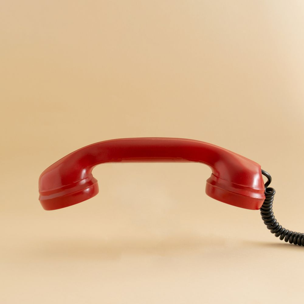 Image shows the earpiece of a telephone.