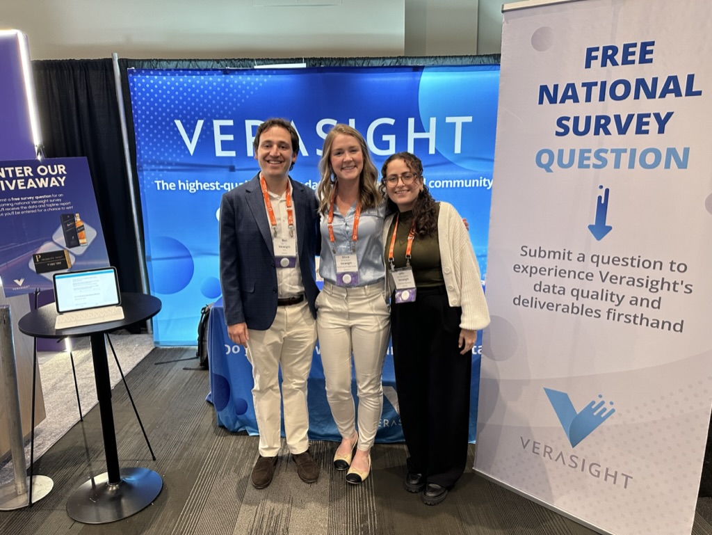 Verasight team at the conference booth