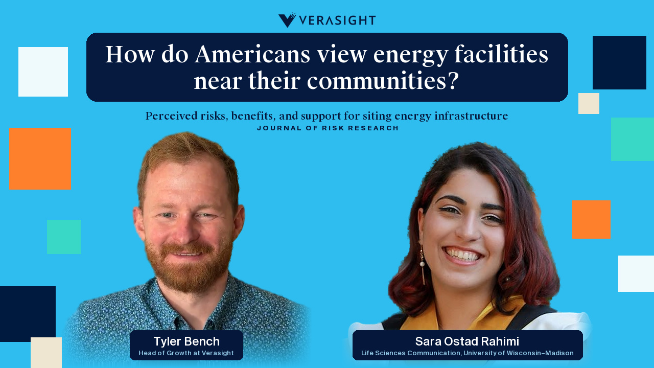 How Americans view energy facilities near their communities: A Verasight interview with Sara Ostad Rahimi
