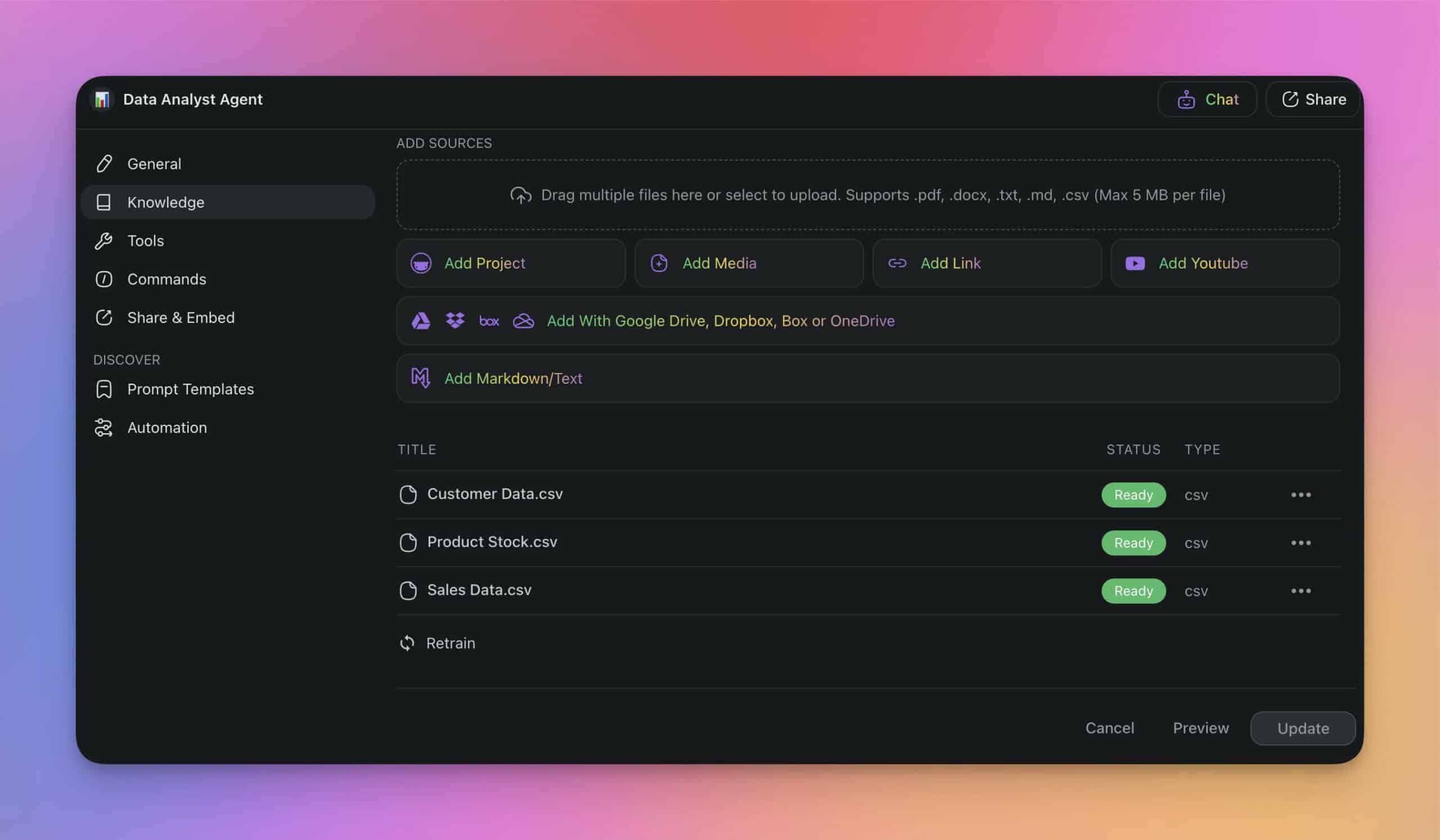 Taskade AI Interface