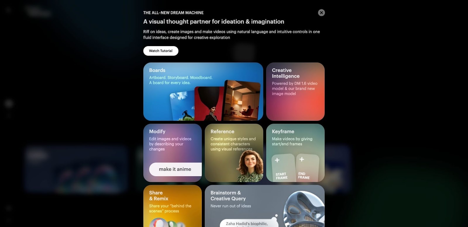 Luma Storyboards Feature