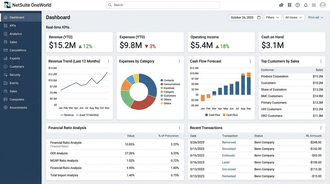 NetSuite Financial Dashboard