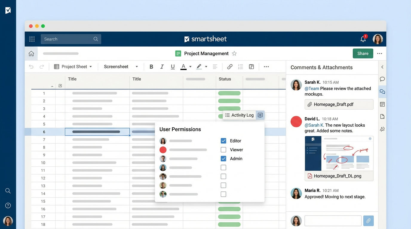 Smartsheet Collaboration Features
