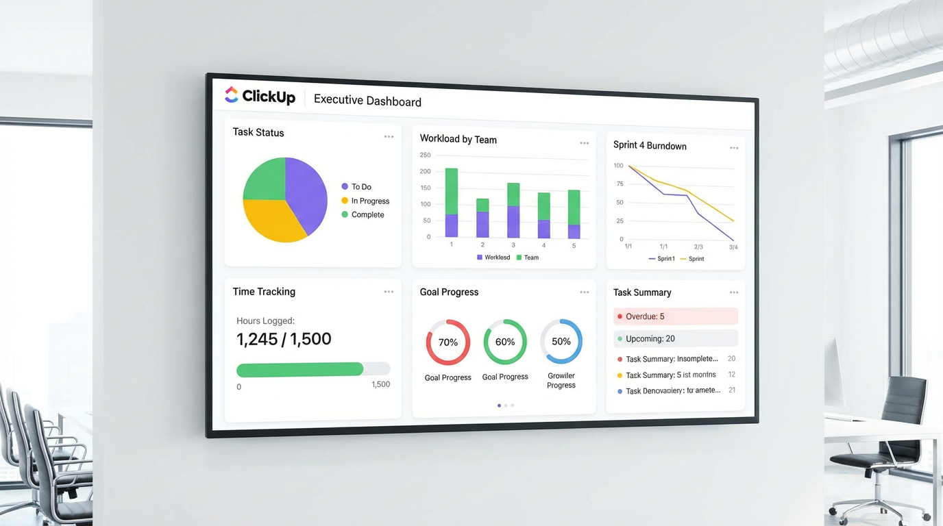 ClickUp Customizable Dashboard