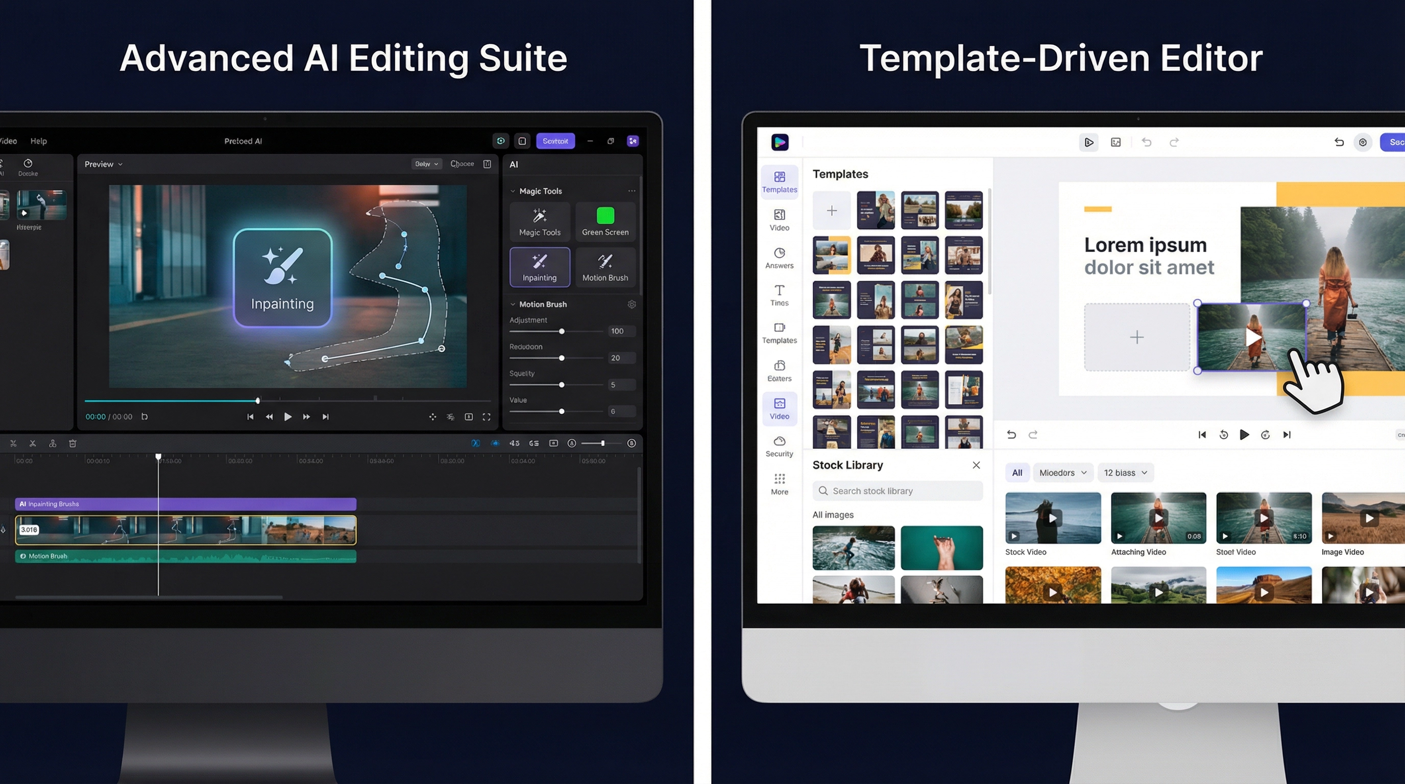 Editing Interface Comparison